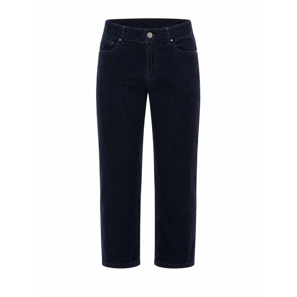 Banana Republic Navy Corduroy Pants Women’s Size 6 Straight Mid Rise Stretch